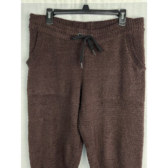 Natori Jogger Pants Akio Fleece Sherpa Chocolate Brown Sweatpants Lounge Fall - Picture 3 of 7